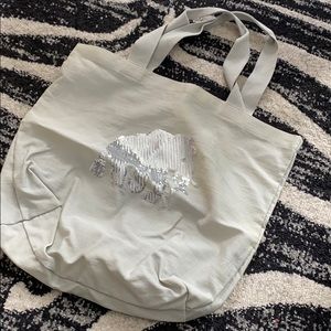 banana republic glitter tote